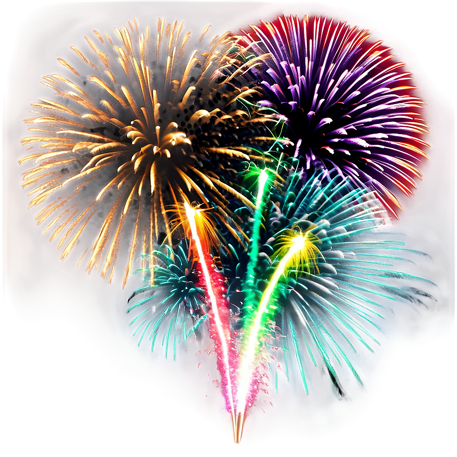 Cool Fireworks Display Png Cik34 PNG Image