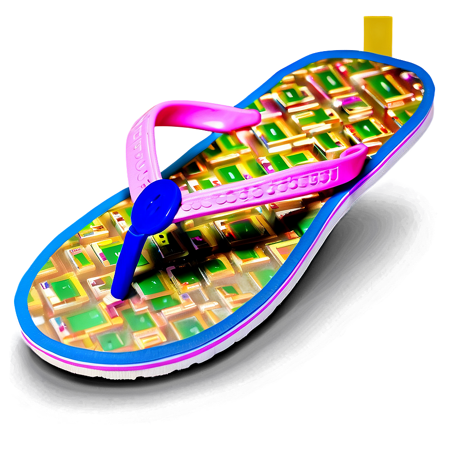 Cool Graphic Flip Flop Png 06132024 PNG Image