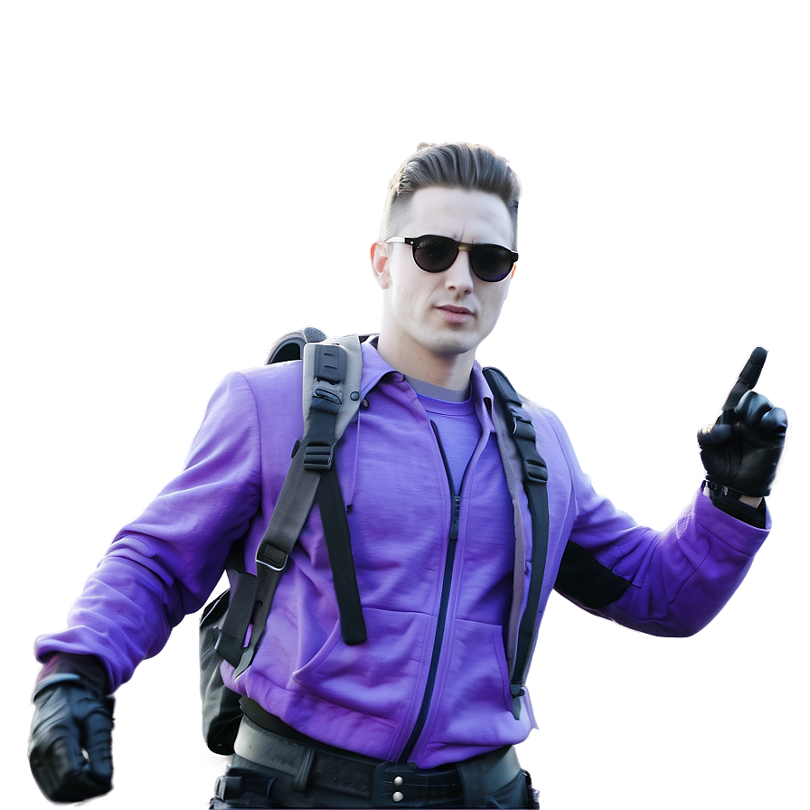 Cool Guy In Action Scene Png Unt PNG Image