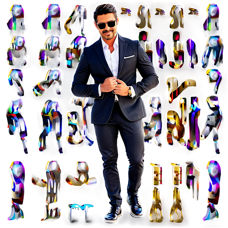 Cool Guy In Suit Png Iyh92 PNG Image