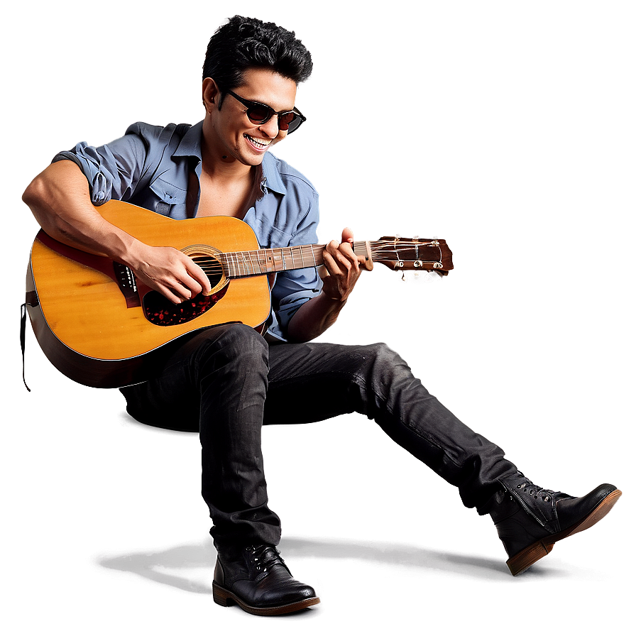 Cool Guy With Guitar Png 06252024 PNG Image