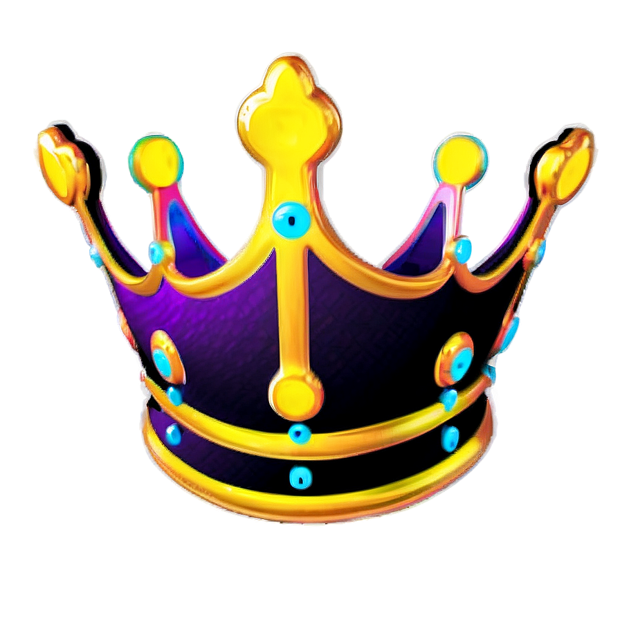 Cool Neon Crown Png Jry PNG Image