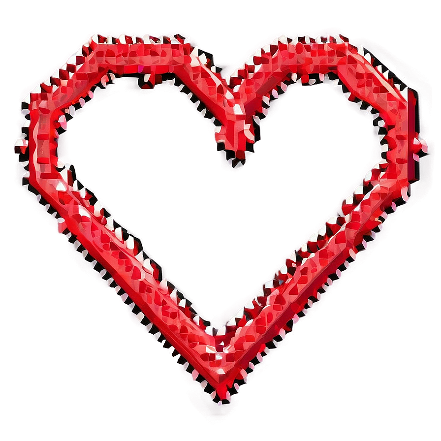 Cool Pixel Heart Png Qec31 PNG Image