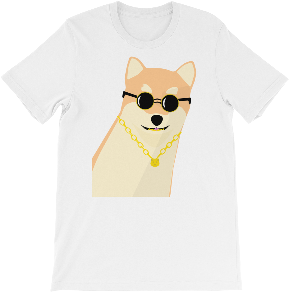 Cool Shiba Inu Tshirt Design PNG Image