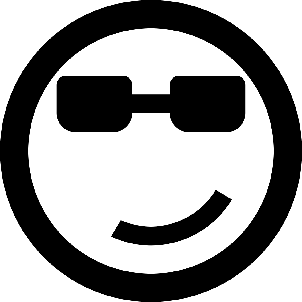 Cool_ Smiley_ Face_with_ Sunglasses PNG Image