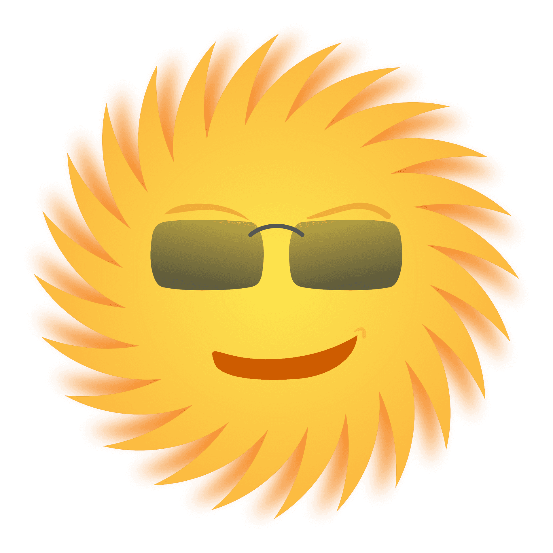 Cool_ Smiling_ Sun_ Emoji.png PNG Image