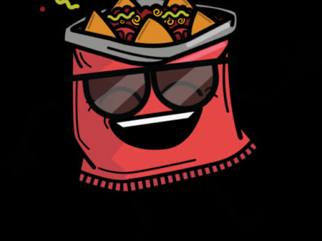 Cool Taco Character Illustration PNG Image