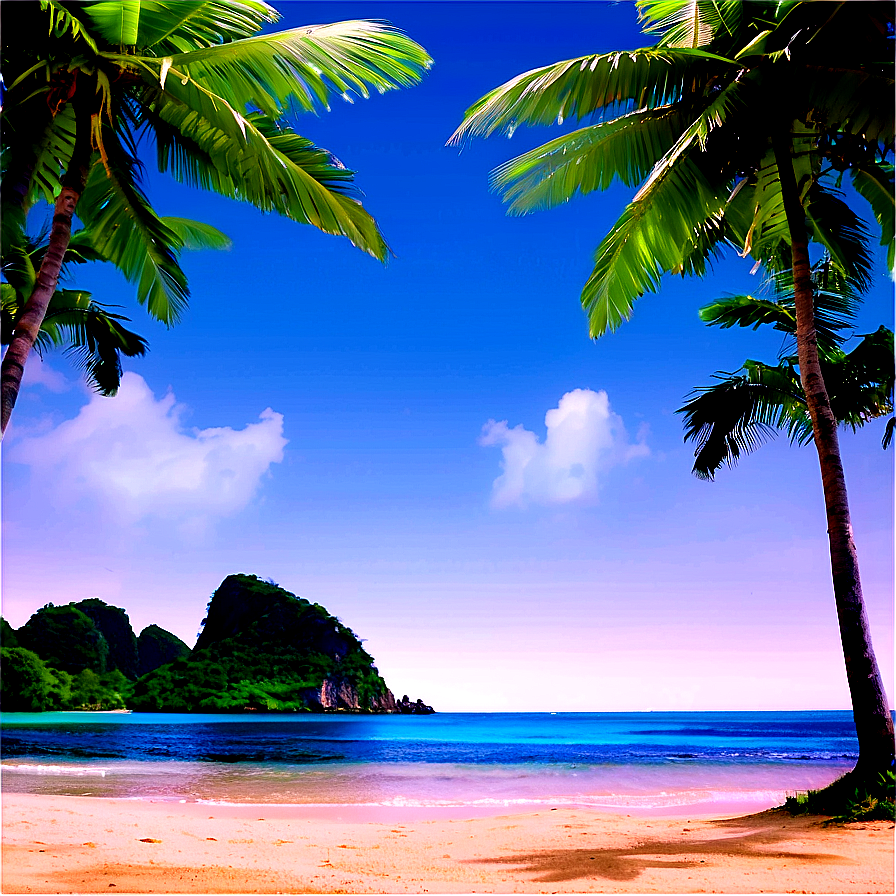 Cool Tropical Beach Png Exc91 PNG Image