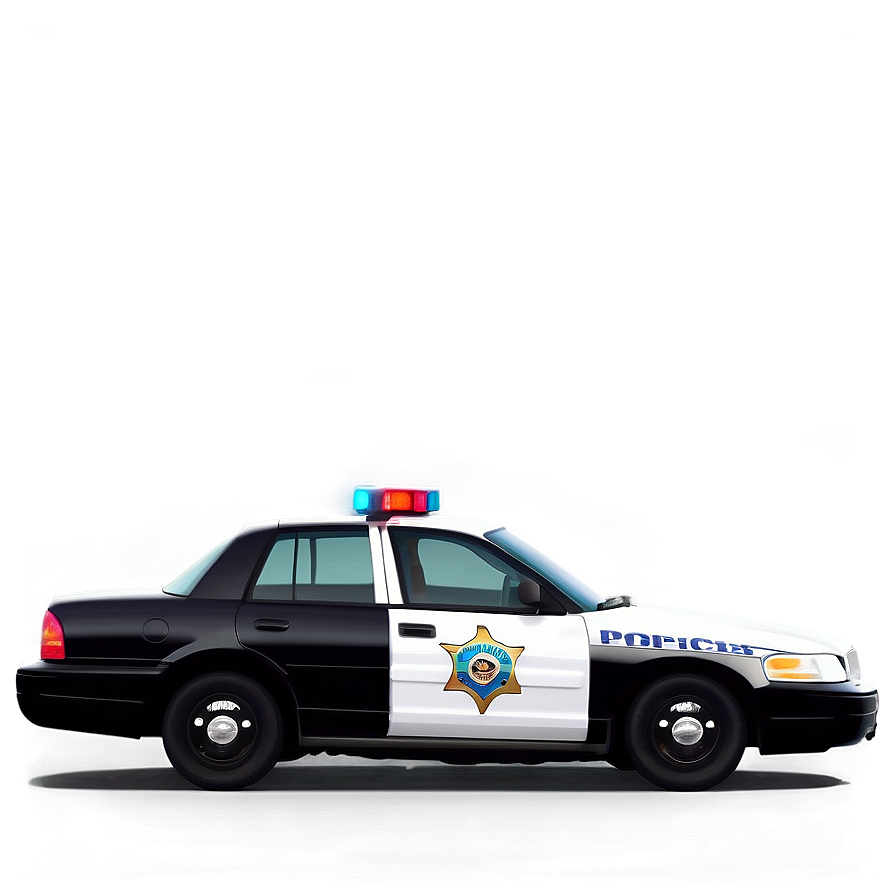 Cop Car Side View Png Nfq22 PNG Image