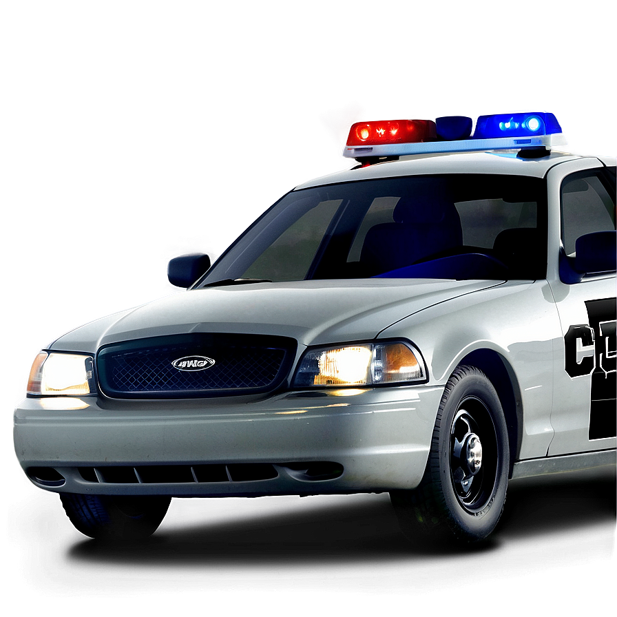 Cop Car With Lights Png Ntl PNG Image