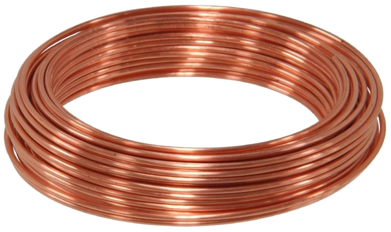 Copper Coil Closeup PNG Image