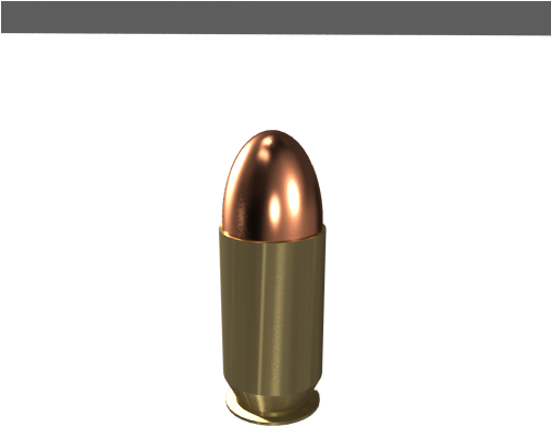 Copper Jacketed Bullet Illustration PNG Image