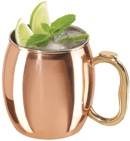 Copper Moscow Mule Mugwith Limeand Mint PNG Image