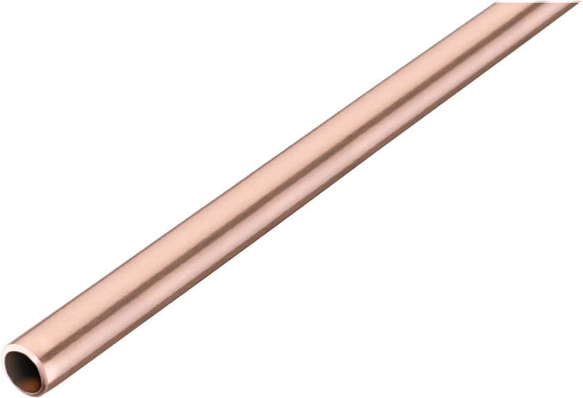 Copper Pipe Isolated PNG Image