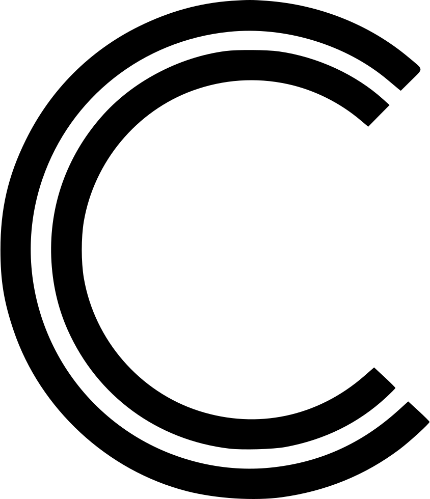 Copyright Symbol Blackon Transparent PNG Image