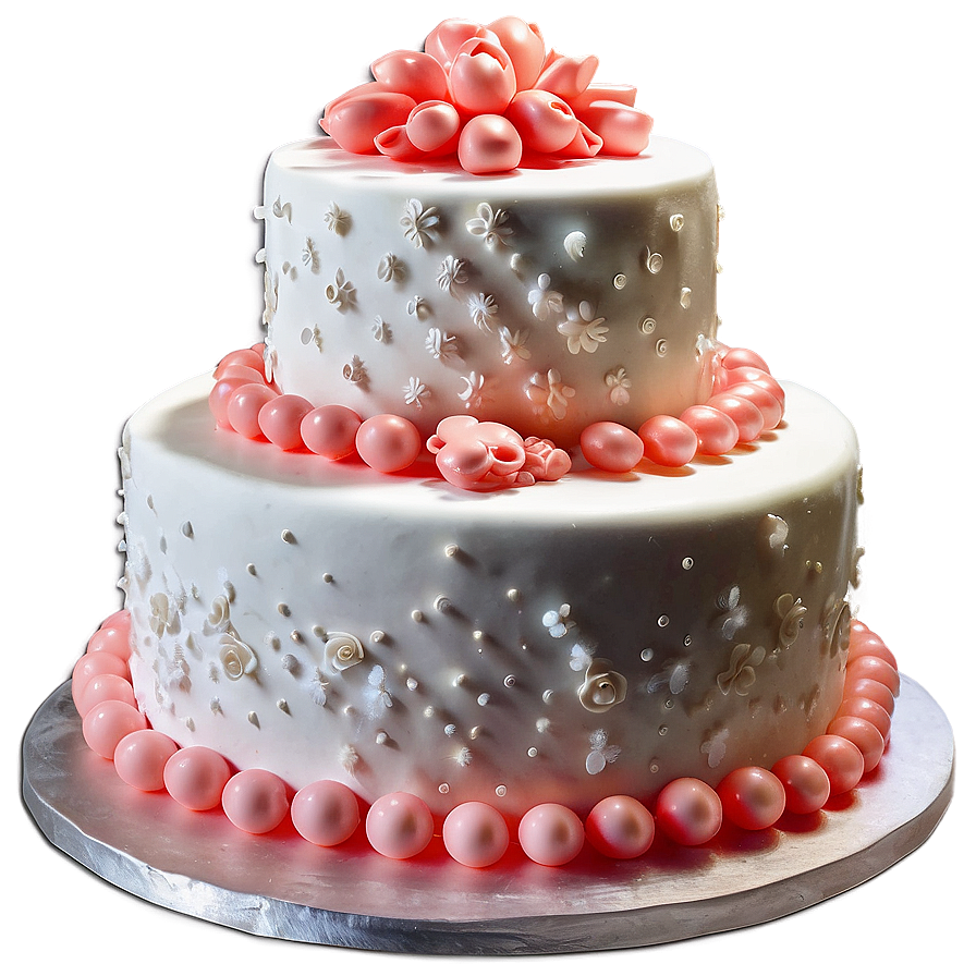 Coral Charm Wedding Cake Png Dus85 PNG Image