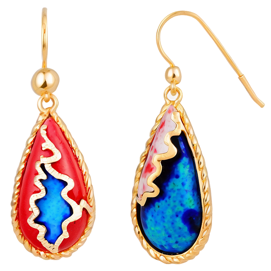 Coral Reef Earring Png 5 PNG Image