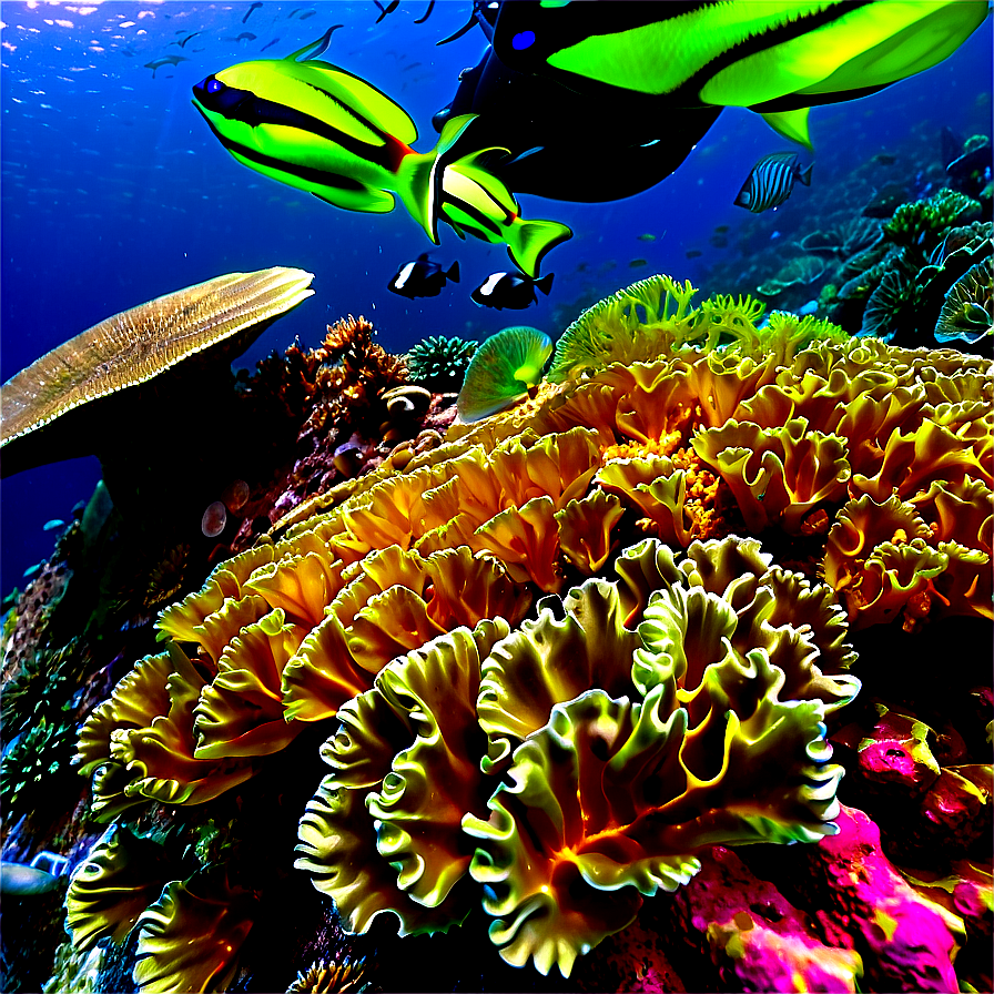 Coral Reef Under Threat Png Pgv PNG Image