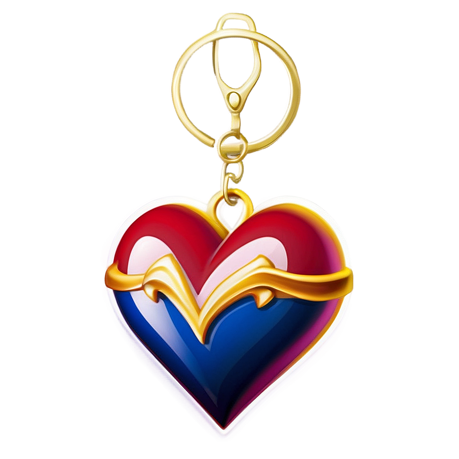 Corazon Keychain Design Png 05232024 PNG Image