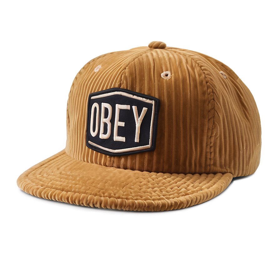 Corduroy Obey Hat Png 06262024 PNG Image