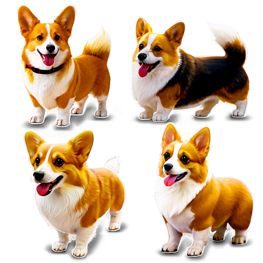 Corgi Family Png 05212024 PNG Image