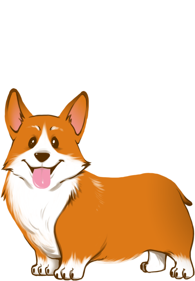 Corgi Preference Funny Quote PNG Image