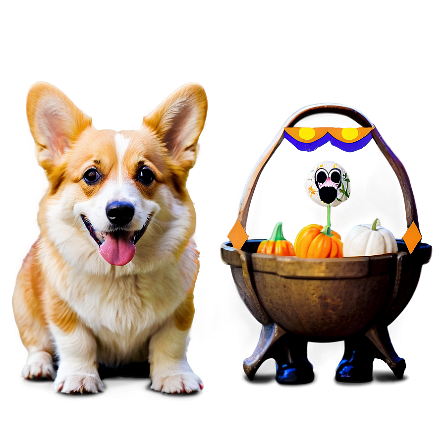 Corgi Trick Or Treat Png 13 PNG Image