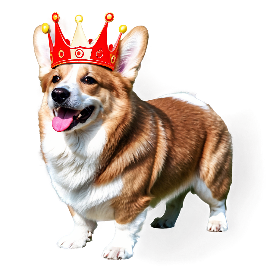 Corgi With Crown Png Ile PNG Image