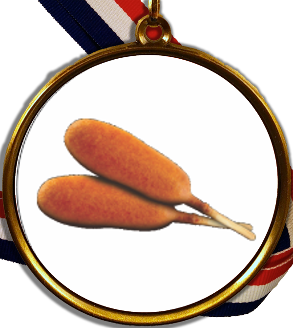 Corn Dog Medal Award PNG Image