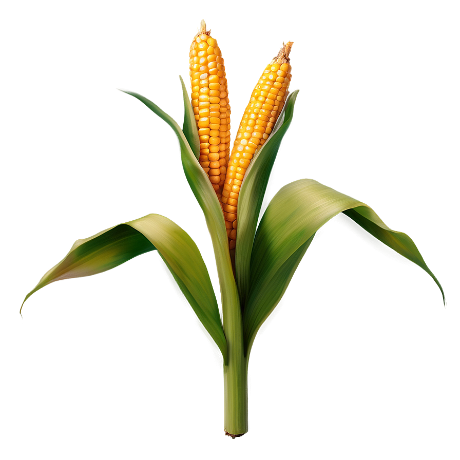 Corn Stalk And Leaves Png Dbk PNG Image