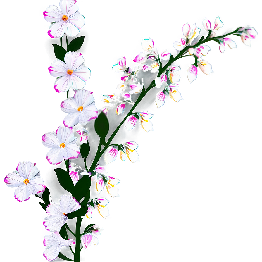 Corner Flower Accent Png Hsr27 PNG Image