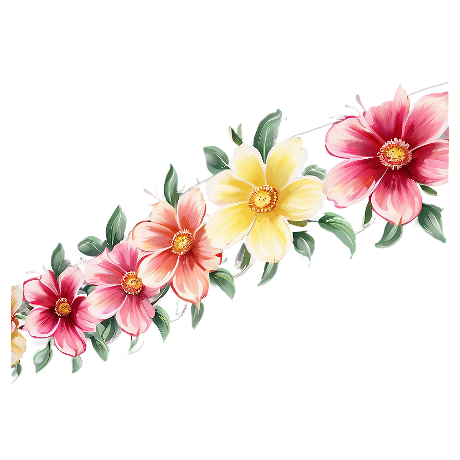 Corner Flower Festoon Png 10 PNG Image