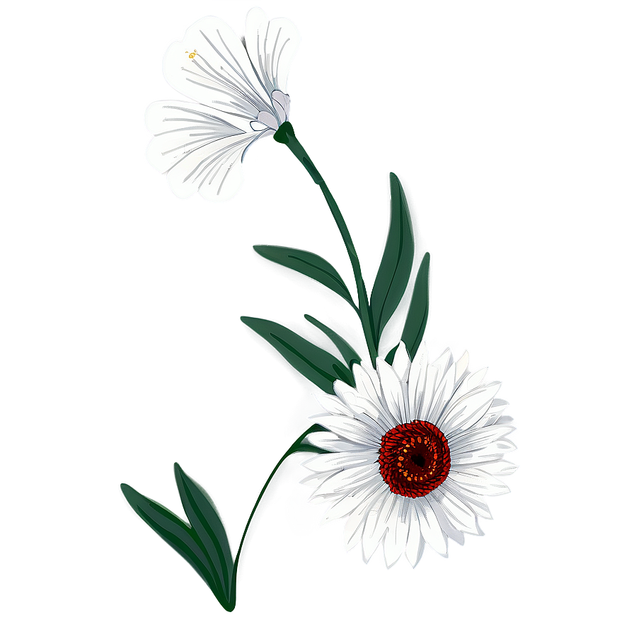 Corner Flower Outline Png Rer9 PNG Image