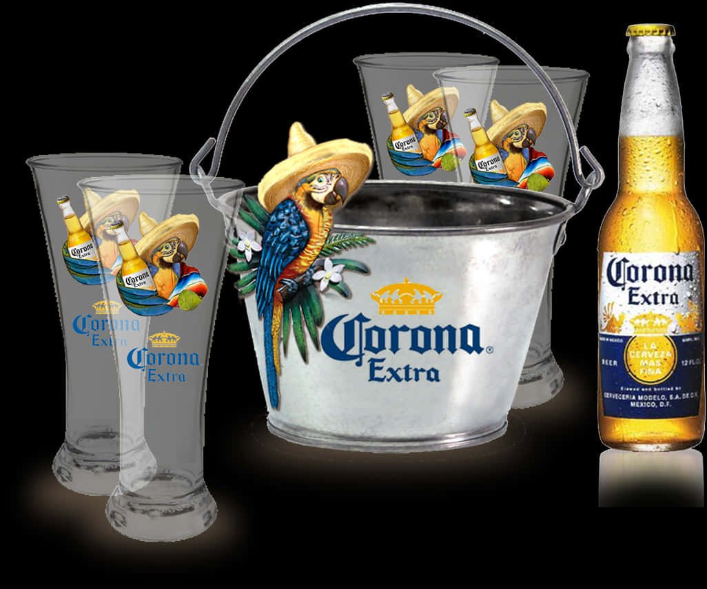 Corona Beer Promotional Items PNG Image