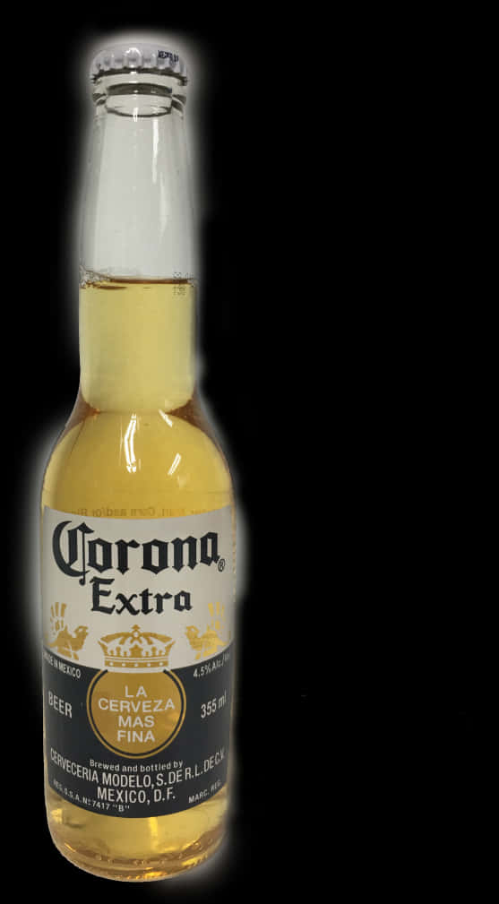 Corona Extra Beer Bottle PNG Image