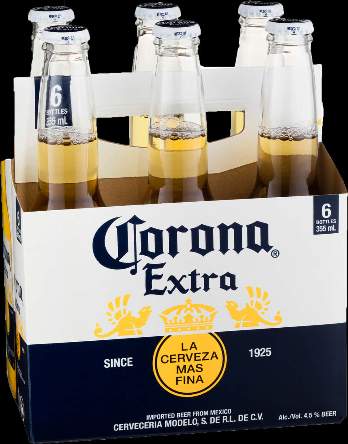 Corona Extra Beer Bottle Pack PNG Image