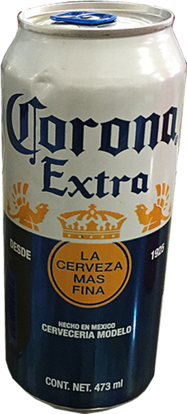 Corona Extra Beer Can473ml PNG Image