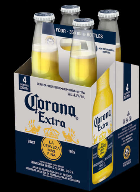 Corona Extra Beer Pack355ml Bottles PNG Image