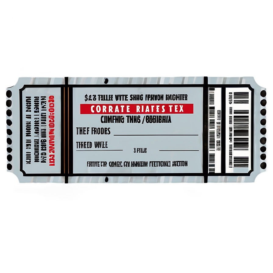 Corporate Raffle Ticket Png 52 PNG Image