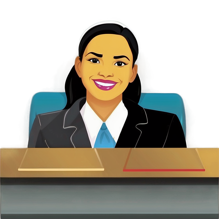 Corporate Receptionist Illustration Png Arb25 PNG Image