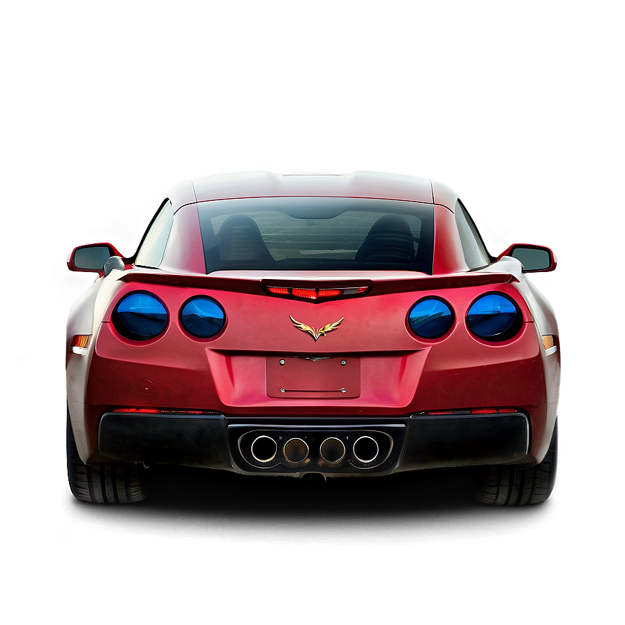 Corvette Rear View Png Jws PNG Image