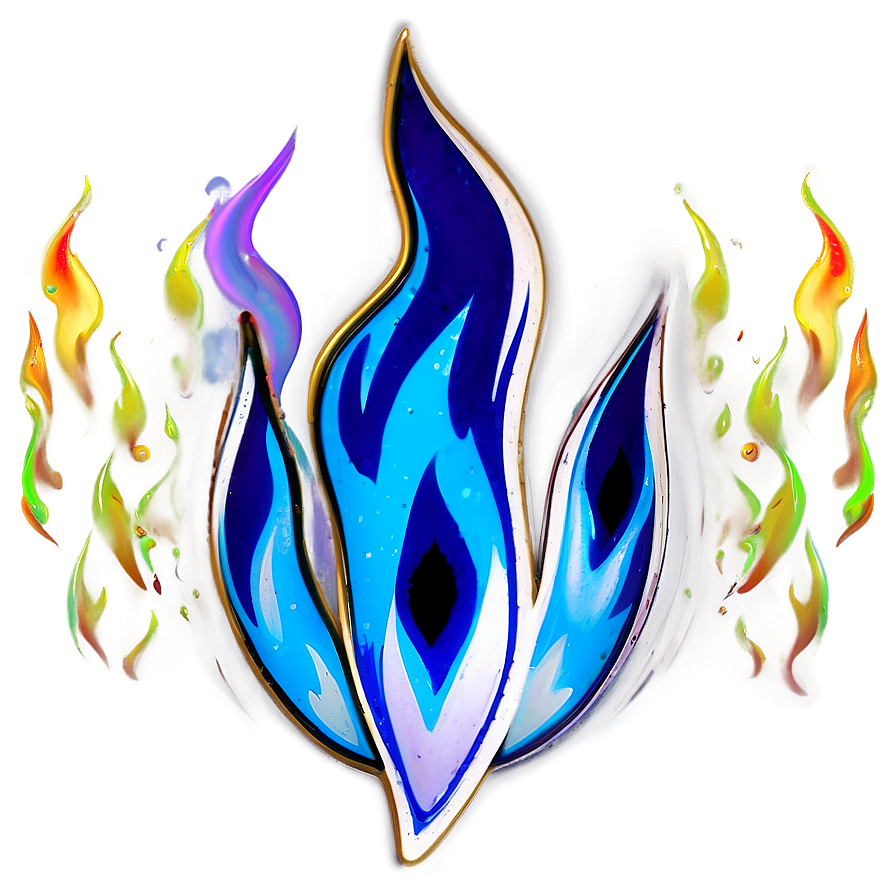 Cosmic Blue Flame Png Lat14 PNG Image