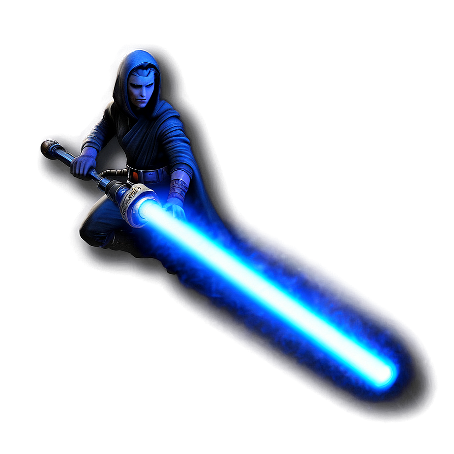 Cosmic Blue Lightsaber Png Dga PNG Image