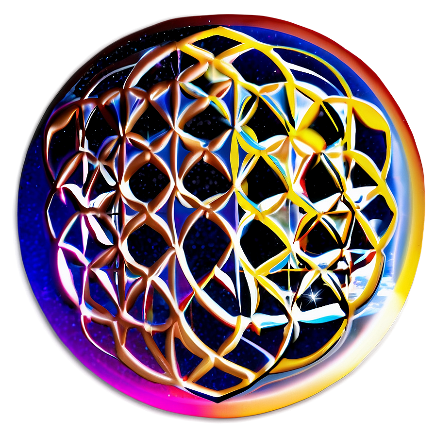 Cosmic Flower Of Life Illustration Png 06252024 PNG Image