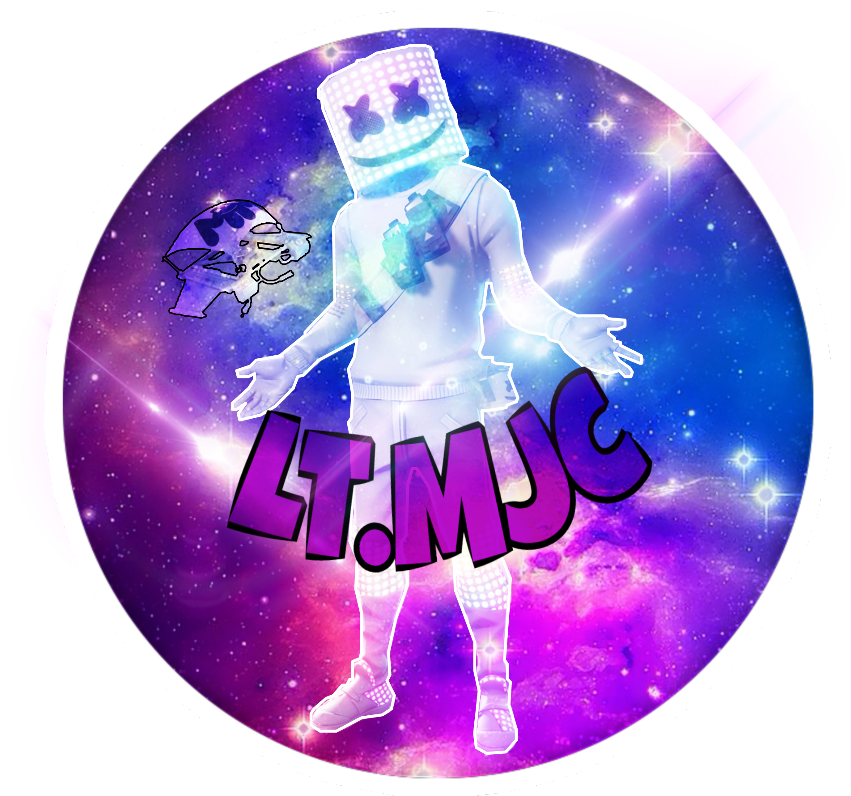 Cosmic_ Marshmello_ Sticker PNG Image