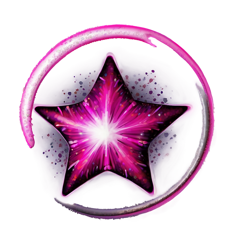 Cosmic Pink Stars Png 06122024 PNG Image