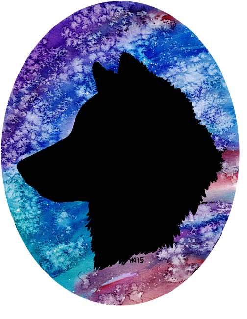 Cosmic_ Wolf_ Silhouette.png PNG Image