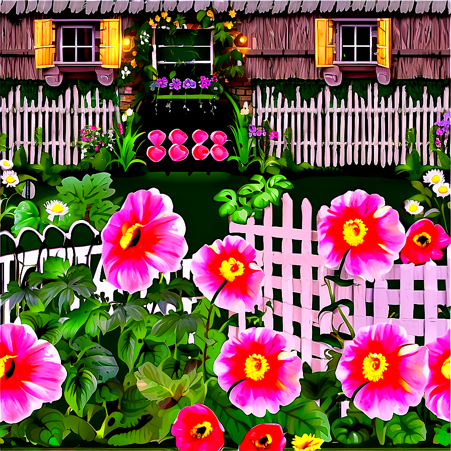 Cottage Garden Charm Png 72 PNG Image