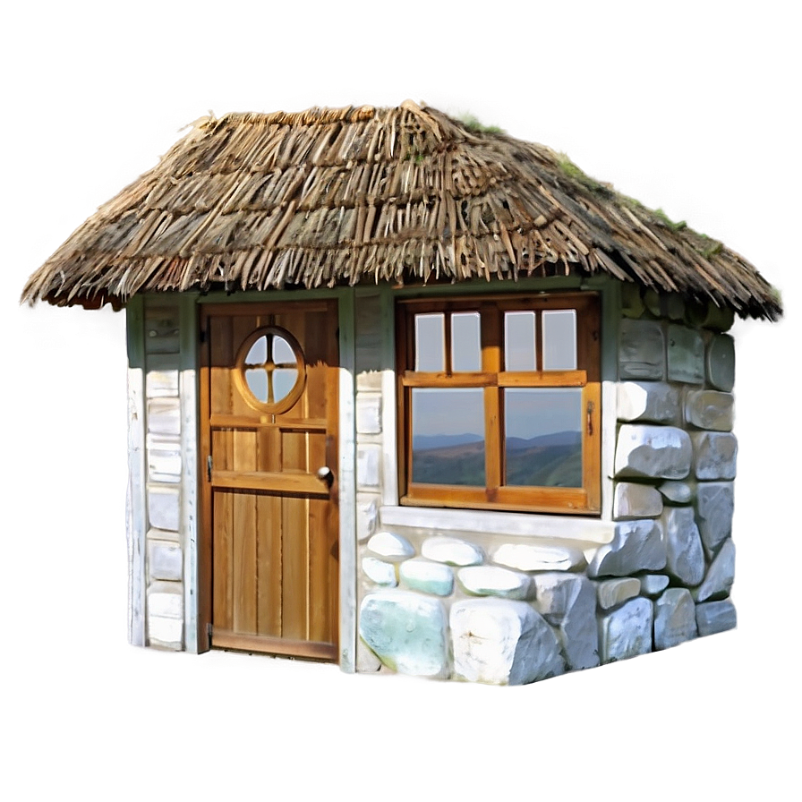 Cottage With A Mountain View Png 84 PNG Image