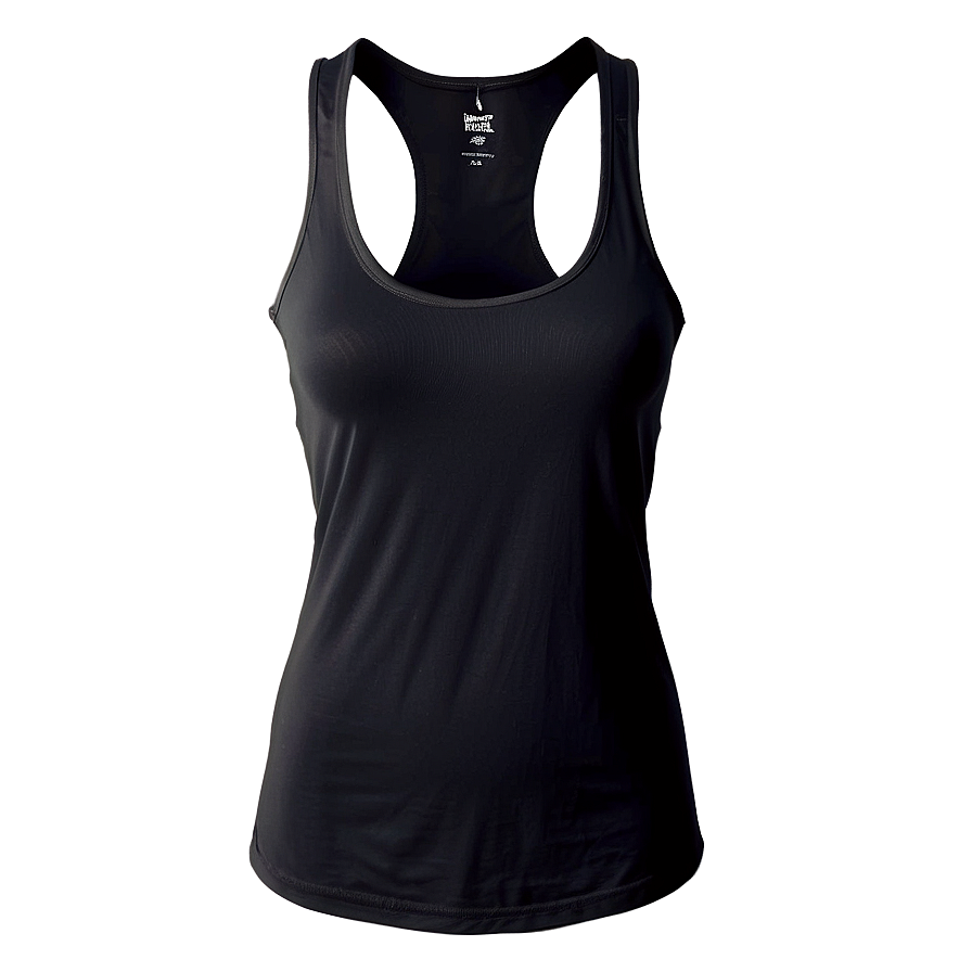 Cotton Black Tank Top Png Clu PNG Image